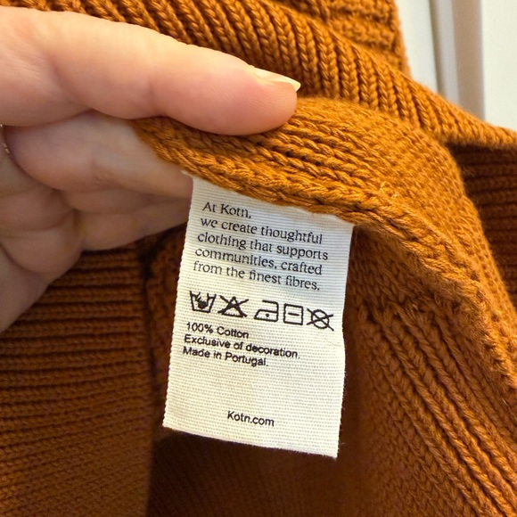 KOTN Men's Dahab Rollneck Sweater in Caramel - Picture 4 of 4